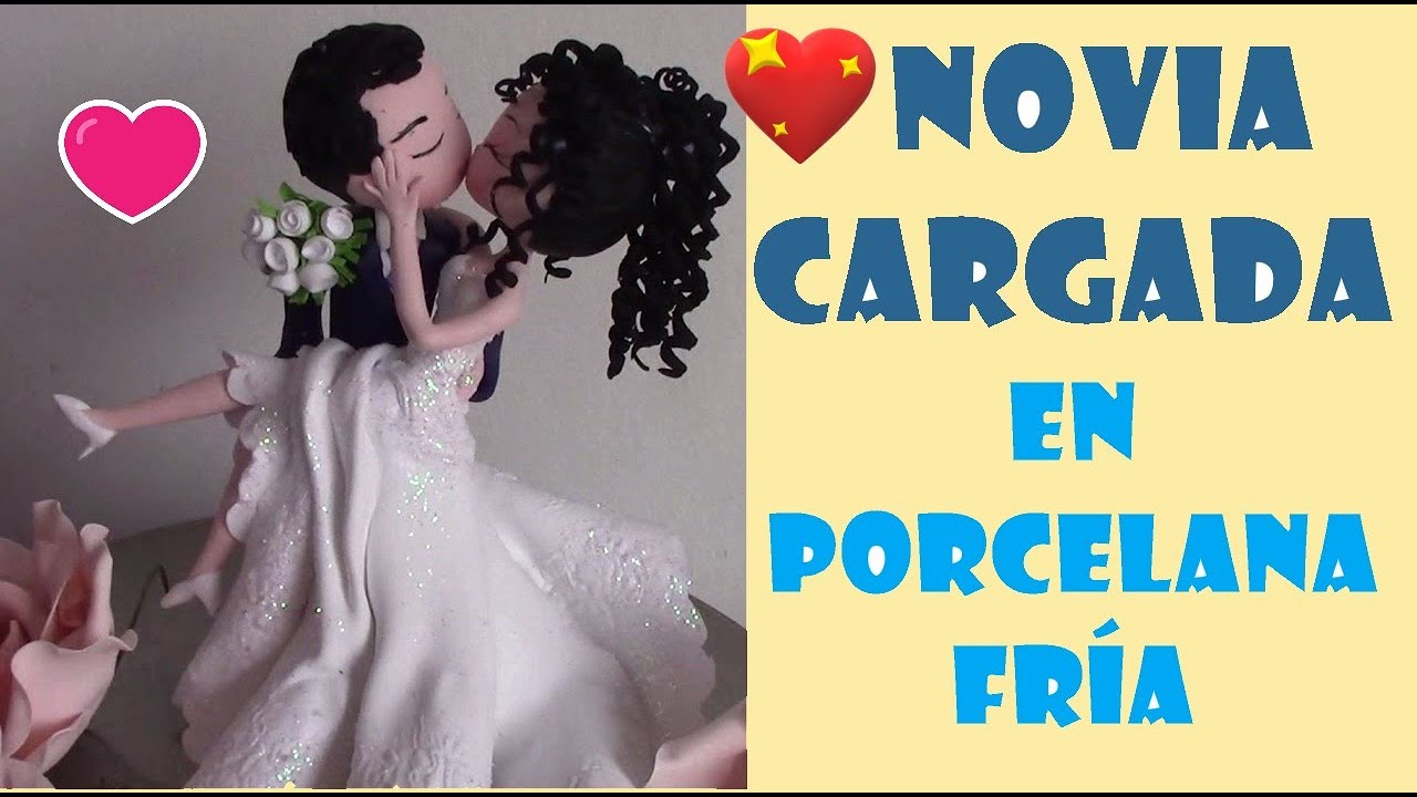 Novios En Porcelana Fría - Novia Cargada | Groom carryng bride in cold porcelain (DIY)