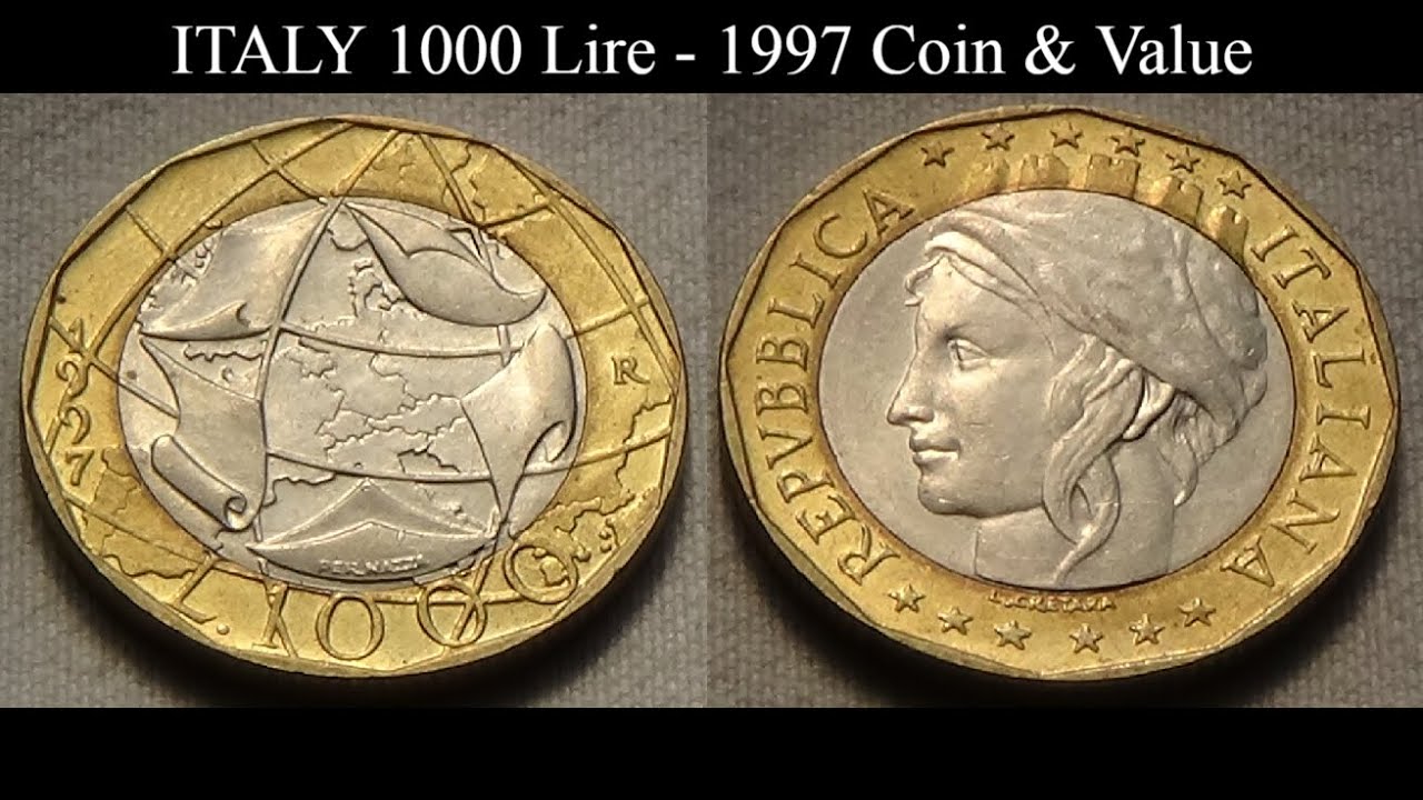 ITALY 1000 Lire - 1997 Coin & Value