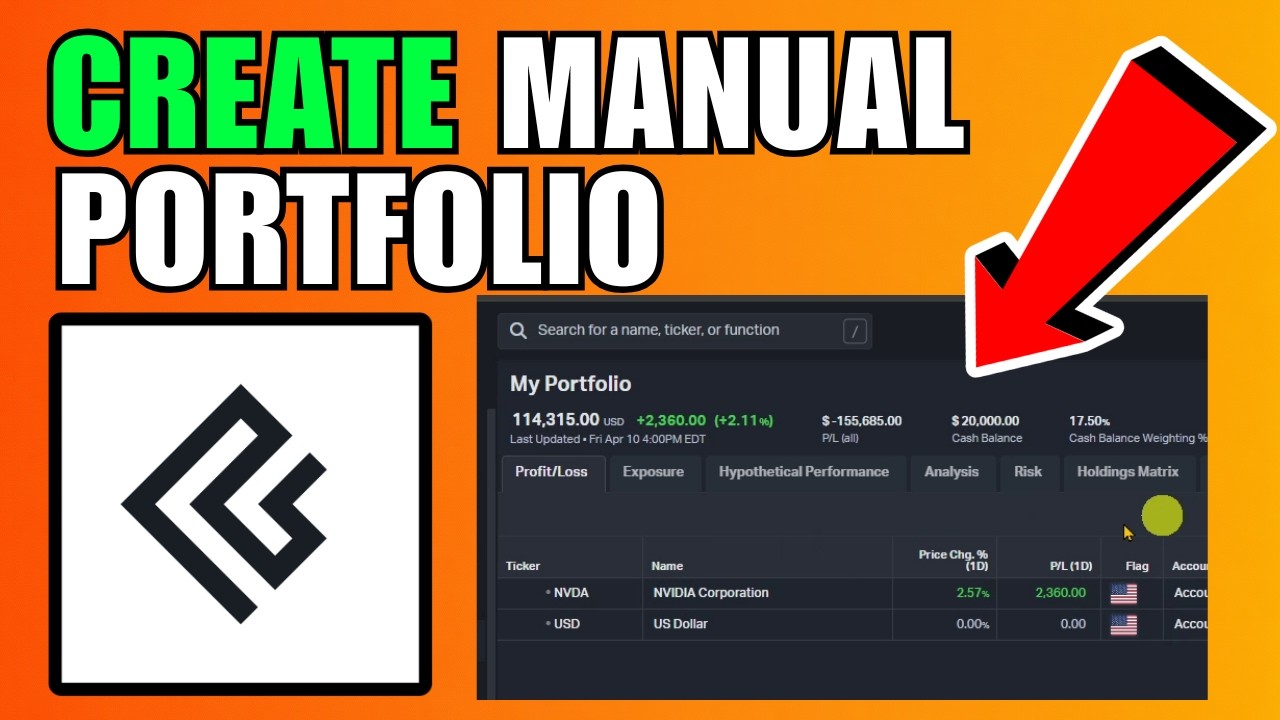 How To Create A Manual Portfolio In Koyfin (2026) (Complete Guide)