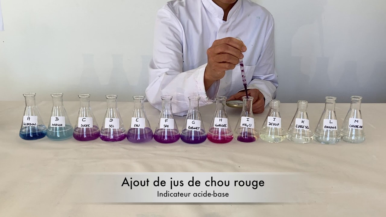 Chimie exp&eacute;rience 2 : acide, basique ou neutre ?
