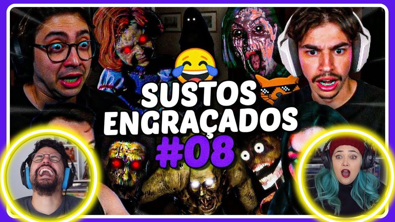 SUSTOS ENGRAÇADOS NAS LIVES #08 Streamers QUANSE EMBOLOTANDO! // REACT