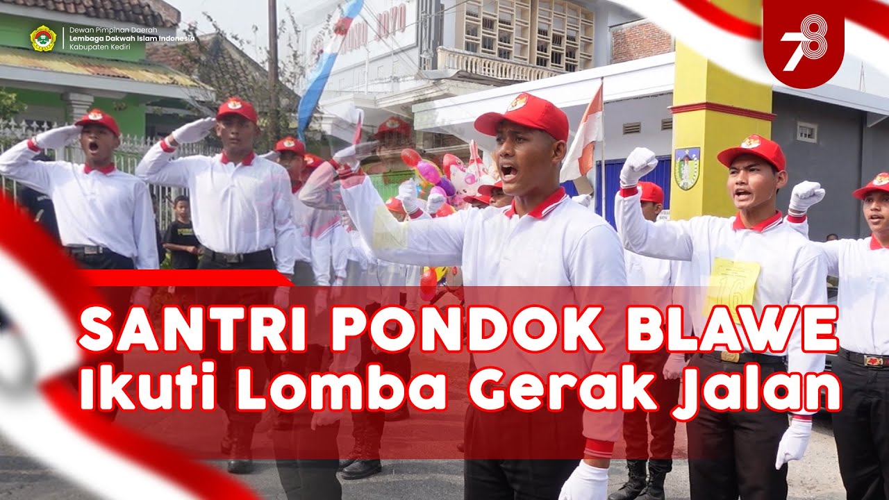 SANTRI PONDOK BLAWE WAKILI LOMBA GERAK JALAN SE-KECAMATAN PURWOASRI
