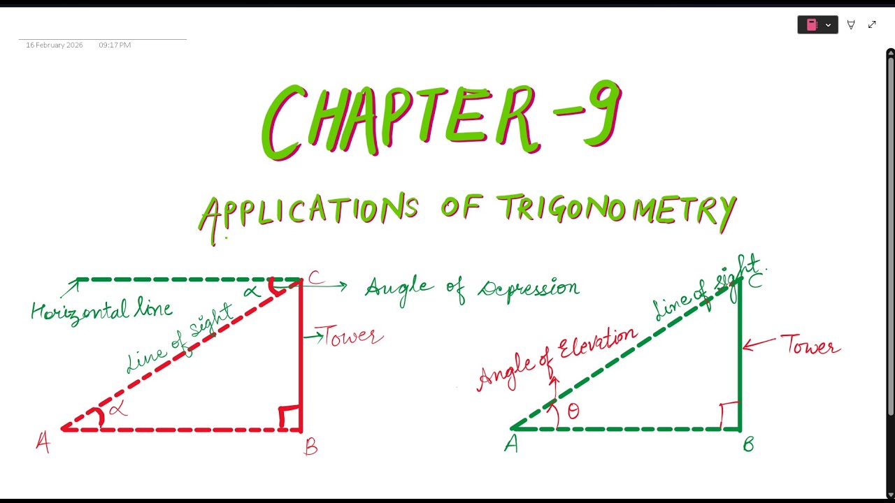 Application Of Trigonometry | Class 10 | Ch-9 | Pt-1 | QUESTIONS