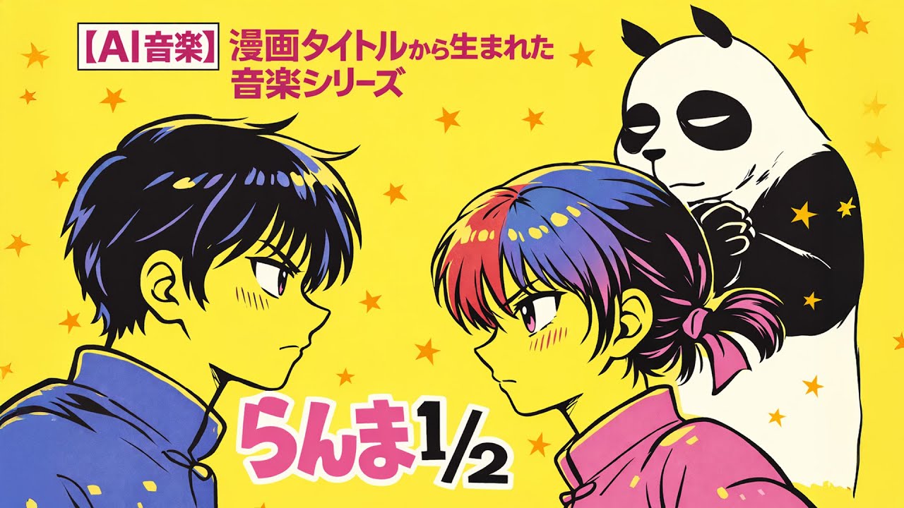 AIが「らんま1/2」という漫画タイトルから連想した楽曲 | Inspired by the Manga Title “Ranma ½”