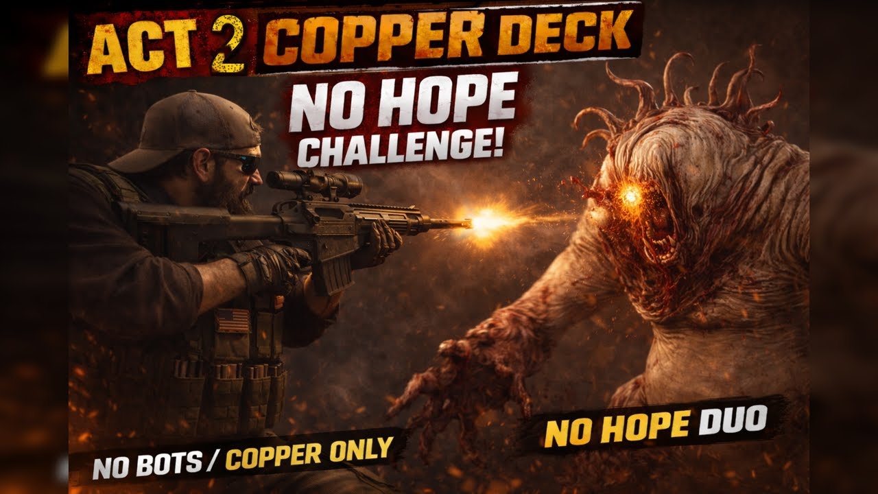 Back 4 Blood: Duo Challenge - No Hope Act 2 All Hives - No Bots, Copper Deck Only + Burn Card