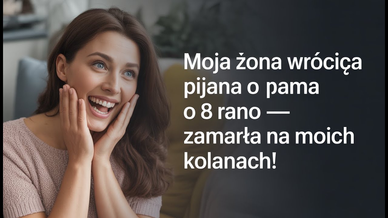 Moja żona wróciła pijana o 8 rano — zamarła na moich kolanach!