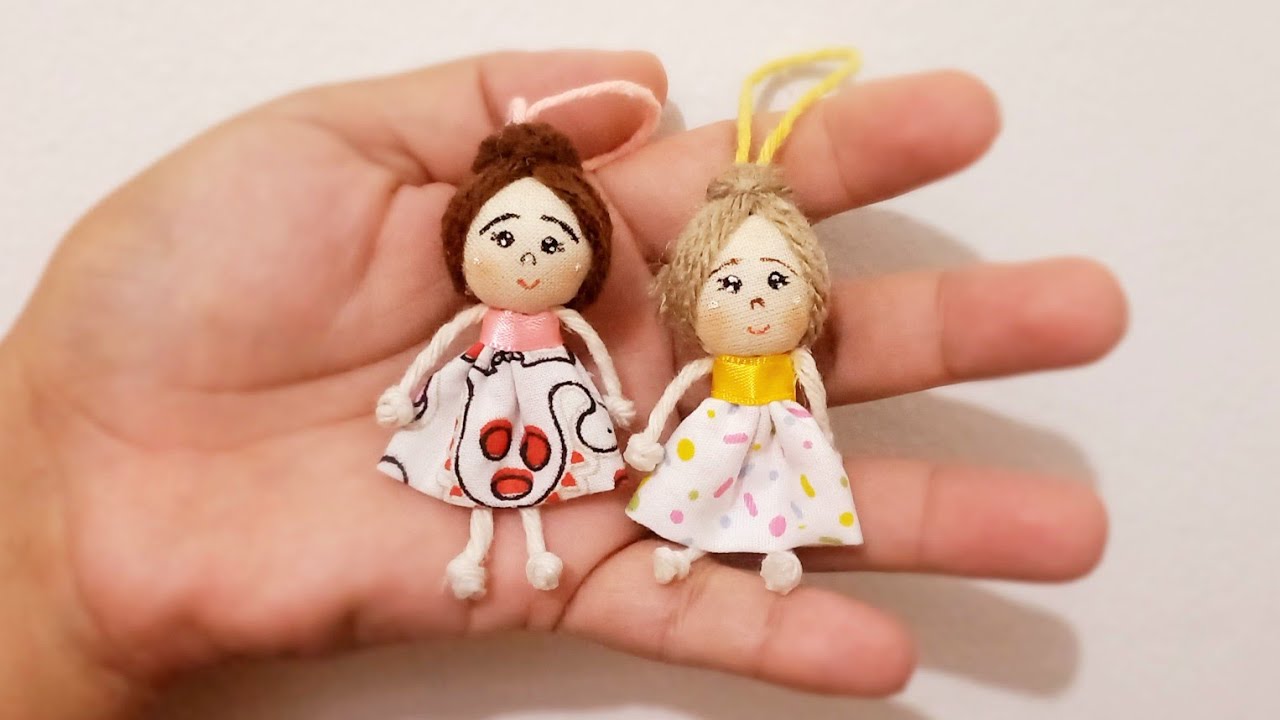 Como Fazer Uma Mini Bonequinha De Fuxico Reutilizando Retalhos | Fácil Del Fazer, Faça E Venda 🤑❤️