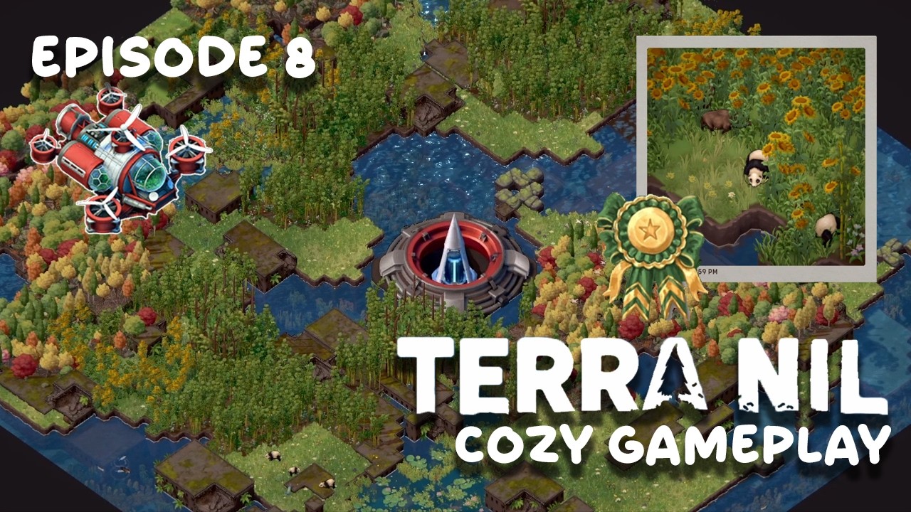 Building a Rocket and Revealing the Other Side - Terra Nil [8] cozy gameplay | no commentary