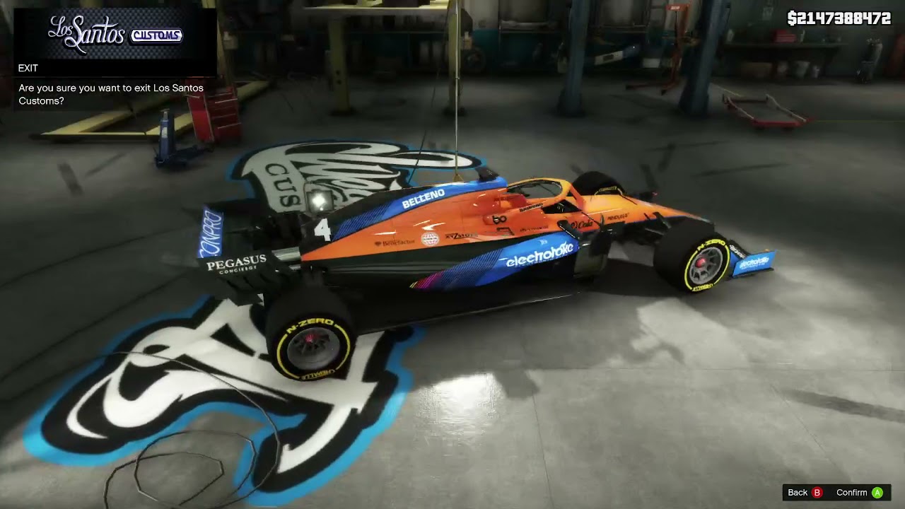 GTA 5 - Lando Norris McLaren MCL35M customization