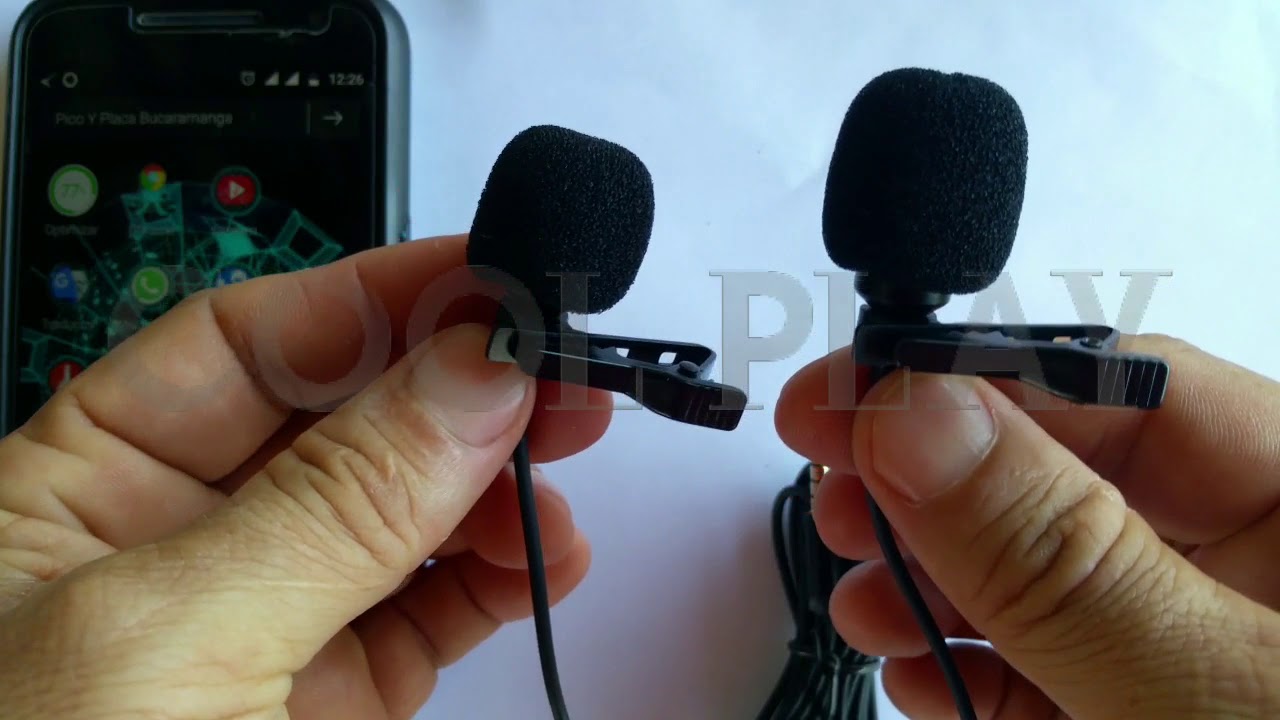 Micr&oacute;fono De Solapa Lavalier Doble Cabeza Grabaci&oacute;n