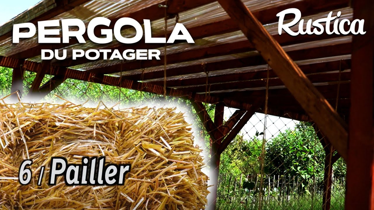Une pergola au potager – 6 paillage contre la sécheresse