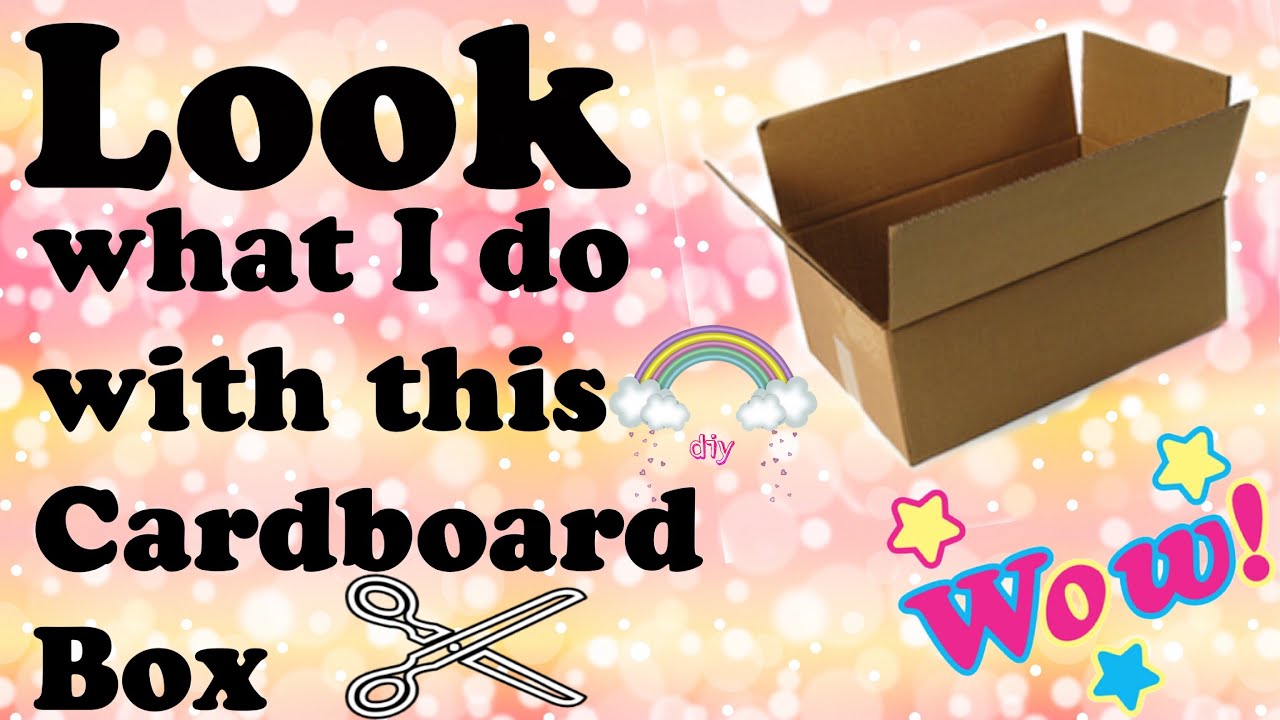 CARDBOARD CRAFT / CARDBOARD DIY / DIY ROOM DECOR / CRAFT IDEAS / SHOEBOX CRAFT IDEAS