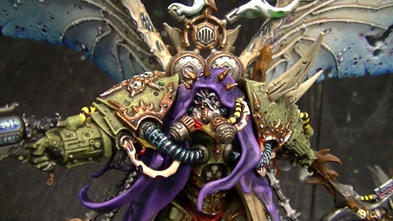 How to paint: Mortarion.  No Airbrush !!!