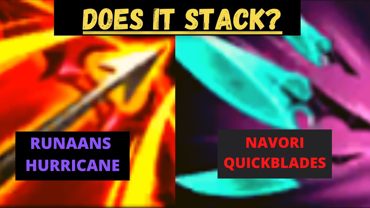 Does Navori Quickblade and Runaan's Hurricane Stack?