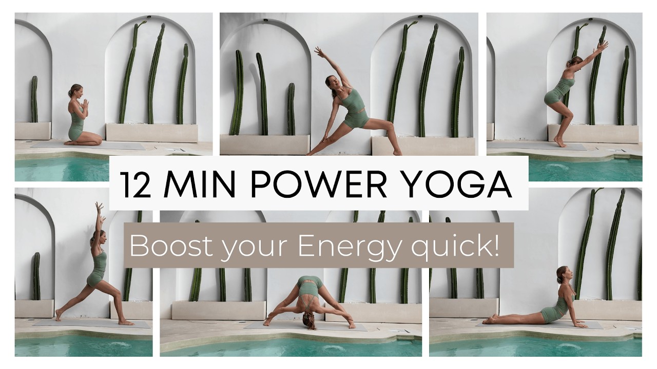 12 Minute Morning Yoga Flow ☀️ Feel the Heat & Boost Your Energy | Everyday Yoga Flow