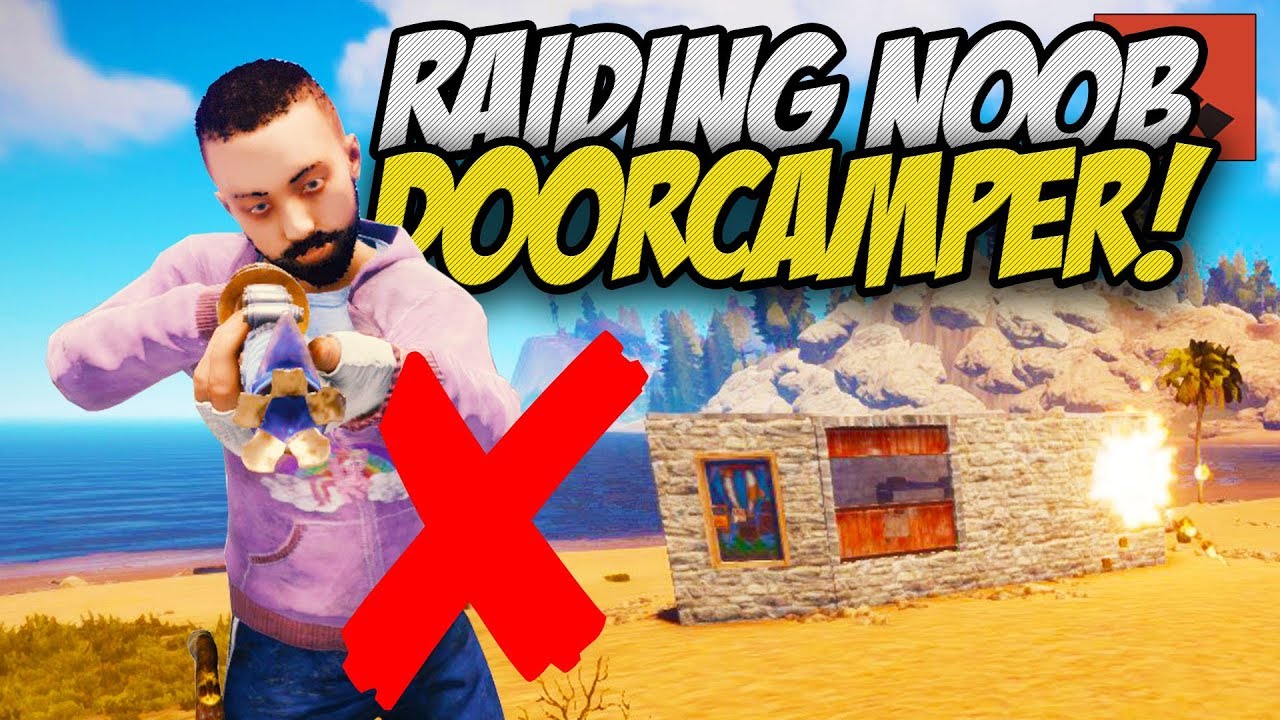 RAIDING the WORST DOORCAMPER! - Rust Co-op Survival Gameplay