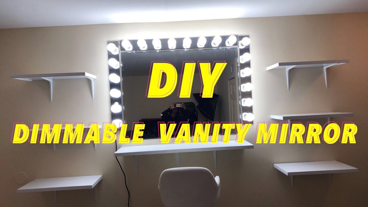 DIY Vanity With Dimmable Lights For Under $300 (55 in Vanity)