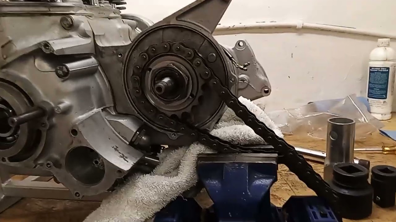 Triumph Trident T150V Engine Rebuild Part 39: Fitting the Gearbox Sprocket and oil seal