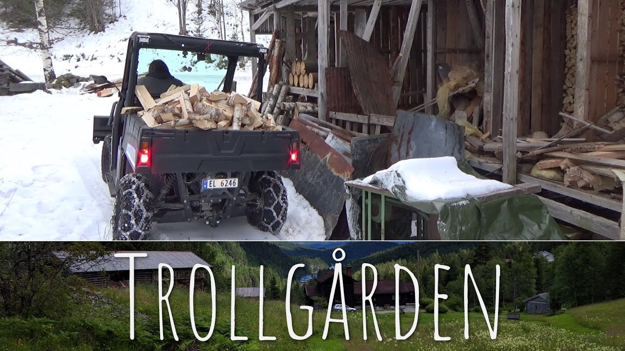 No talking, just taking the UTV to fetch some firewood.