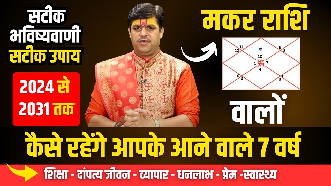 मकर राशि वालों कैसे रहेंगे आपके आने वाले 7 वर्ष। Detailed Analysis Capricorn | Ach Raj Mishra