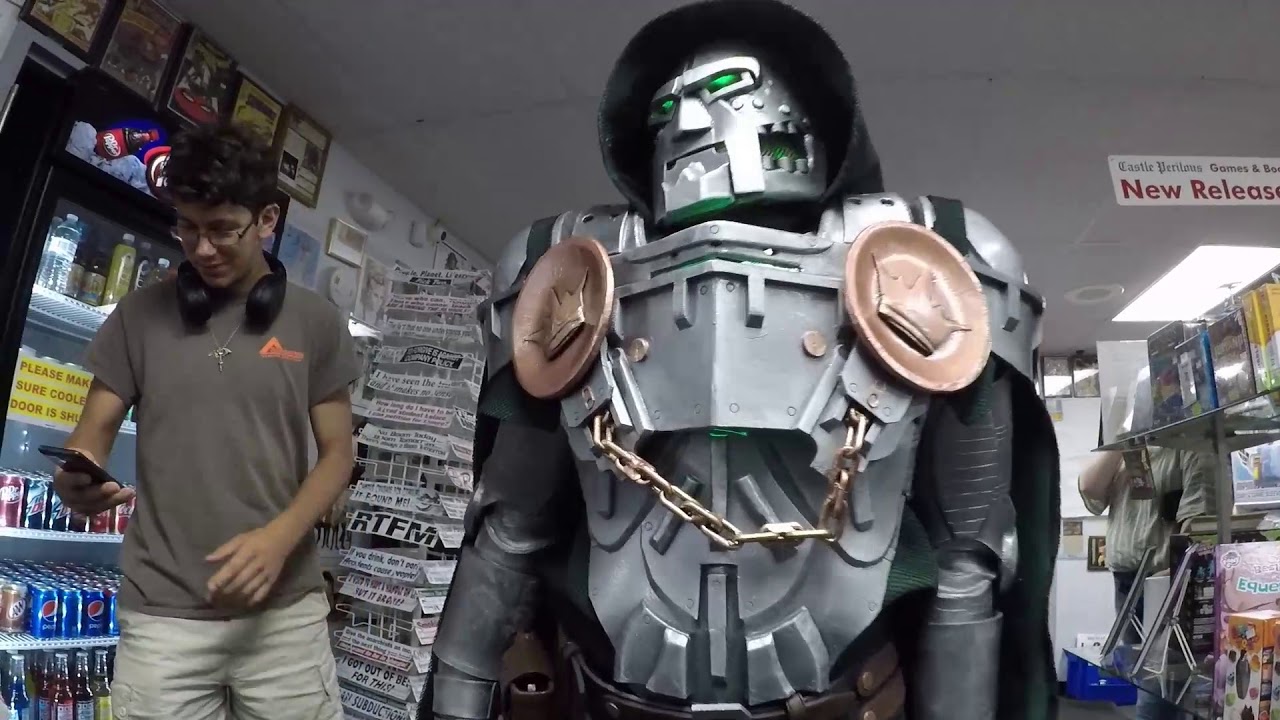 Dr. Doom Costume takes a tour of Carbondale & Murphysboro