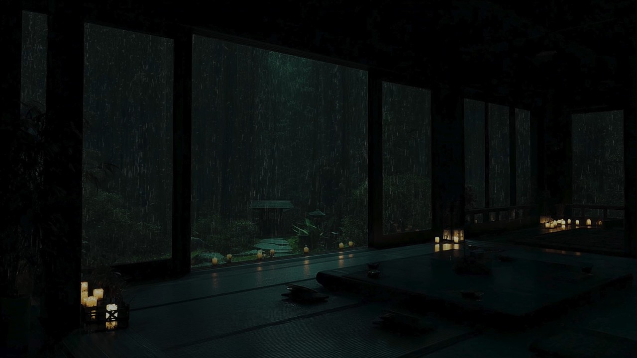 Gentle Spring Garden Rain Sounds 🌧 (No Ads) | Quiet Night for Deep Sleep & Relaxation