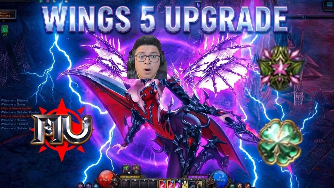 ⚡ UPGRADE DE SLAYER WINGS LVL 5 - ¿100% DE ÉXITO? 🔥 Mu Online 😱