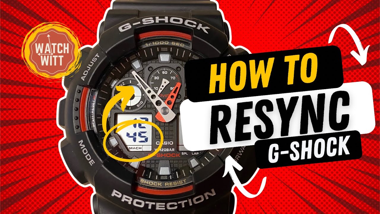 Как сбросить настройки G-Shock | Аналоговые стрелки не соответствуют цифровому дисплею
