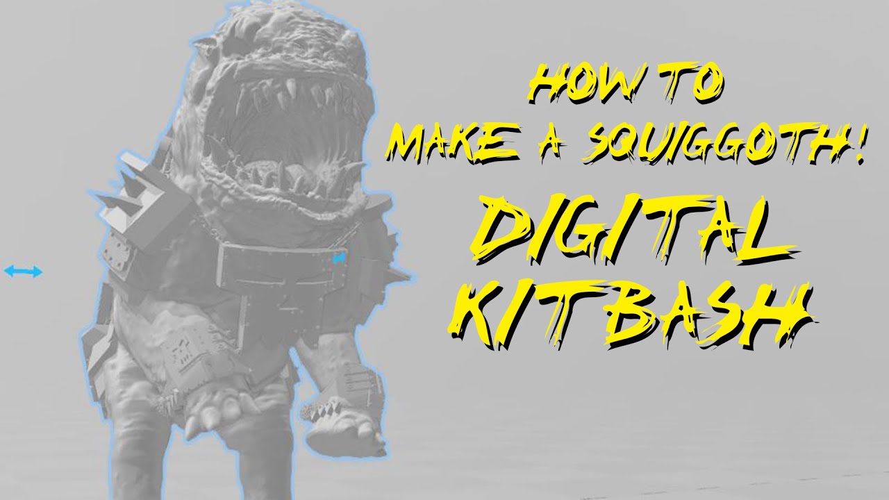 How I make a Squiggoth Part 1 - Meshmixer and 3D kitbashing