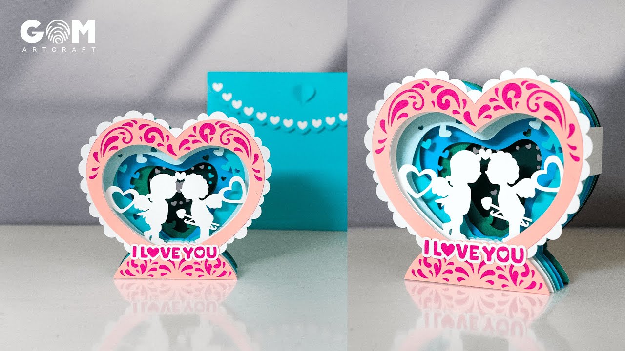 How to make Heart Pop-up Card - DIY Valentine's day Card 