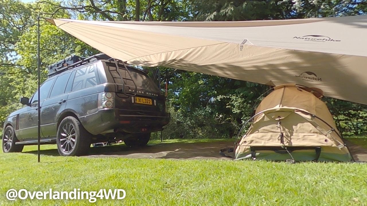 SWAGGED! Overland camping set-up out the back of a L322 Range Rover
