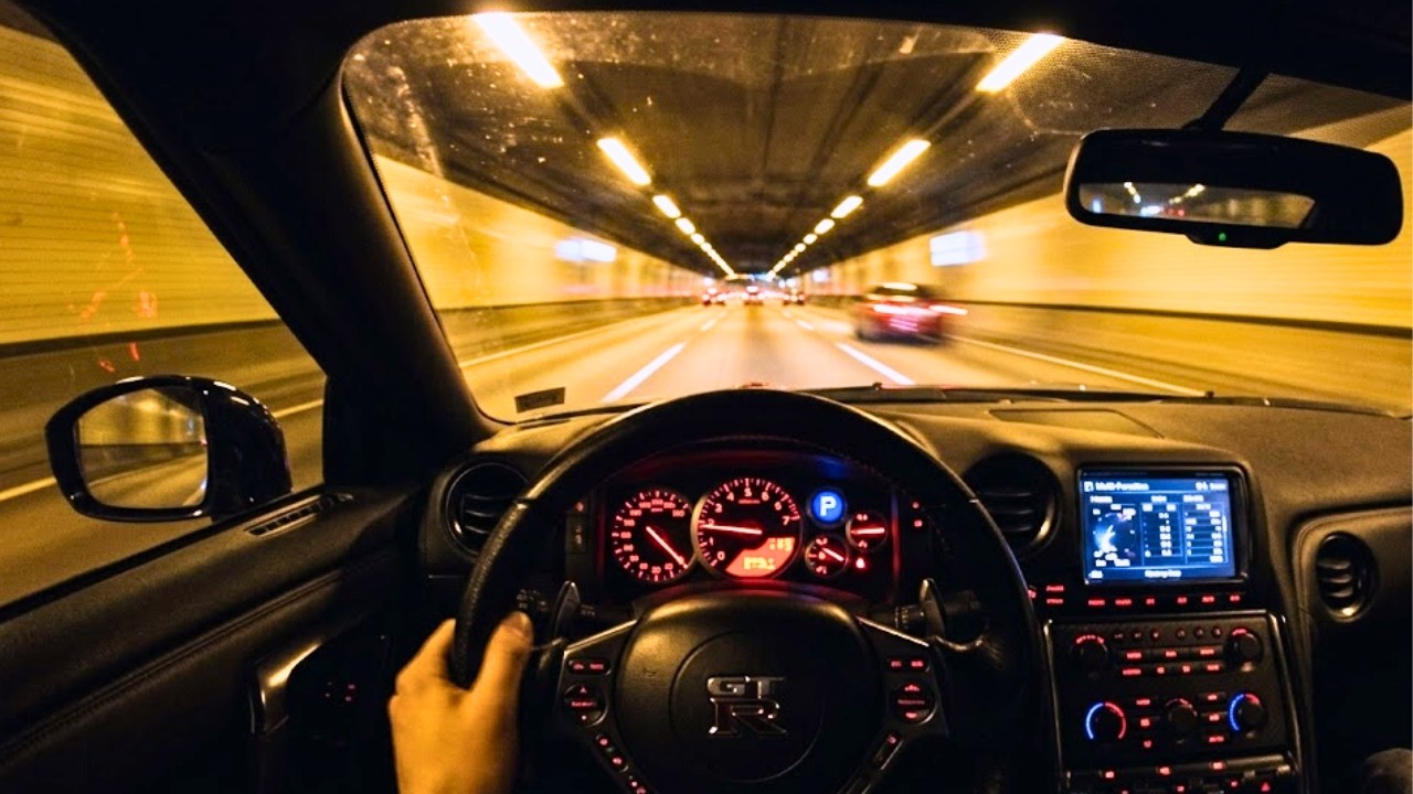 NIGHTDRIVE FM — Godzilla’s Night | Nissan GTR R35 | Midnight Drive ( Slowed Wave Phonk)