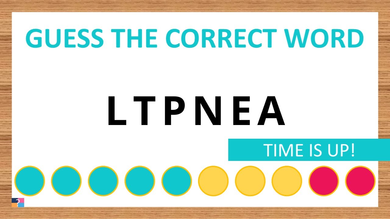 Guess the Correct Word! Unscramble in Record Time! 6 Letters | Agent Quiz