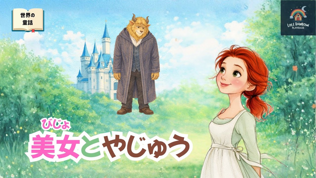 【美女と野獣】心を見ることの大切さ｜５〜８才向け読み聞かせ絵本｜世界の童話