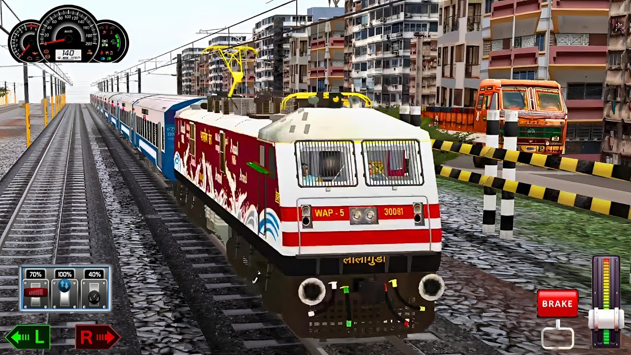 Indian Train Simulator Game 3D - Real Train Station Passanger Railway Driver : Android Gameplay #2