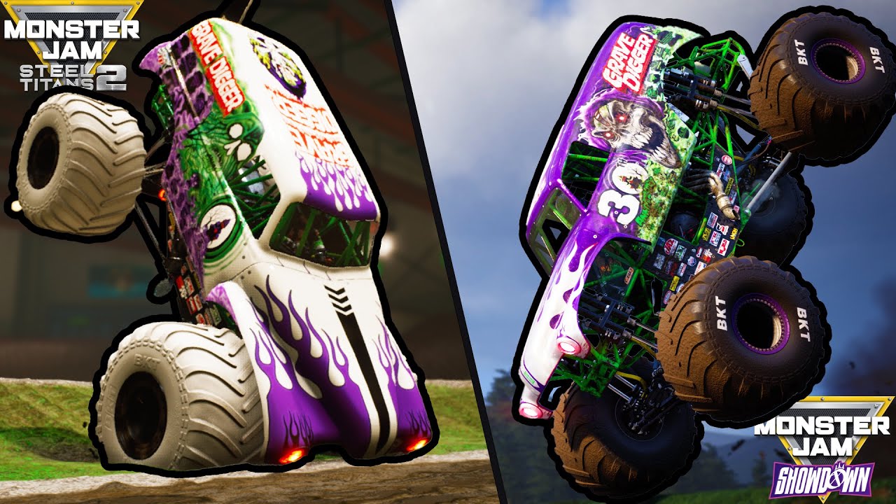 Monster Jam: Steel Titans 2 против Monster Jam Showdown