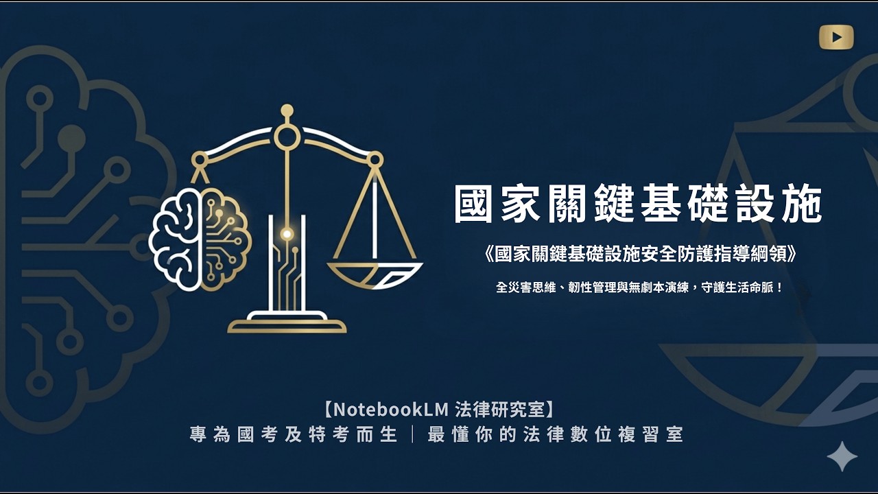 【國土安全大補帖】國家關鍵基礎設施防護全攻略：全災害思維、韌性管理與無劇本演練，守護生活命脈！