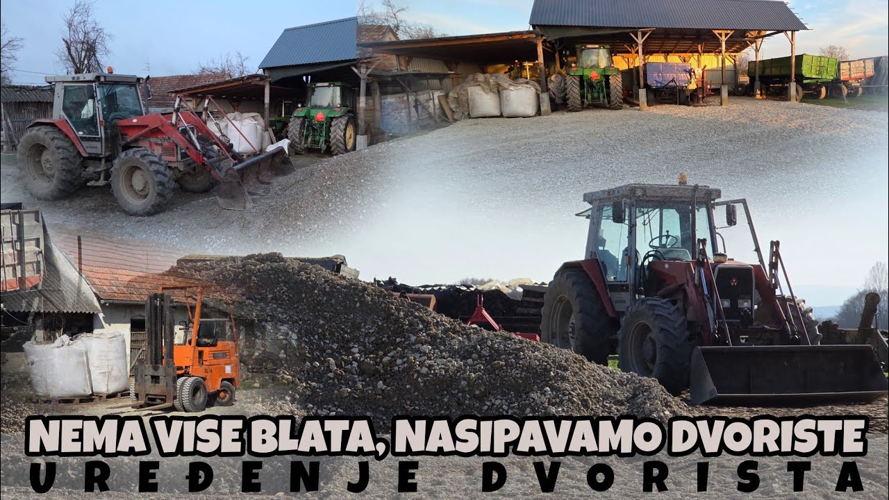 MASSEY VS KAMION, NEMA VISE BLATA, STIGAO DUGO OCEKIVANI KAMEN, UREĐNJE DVORISTA /AGROVLOG / #149