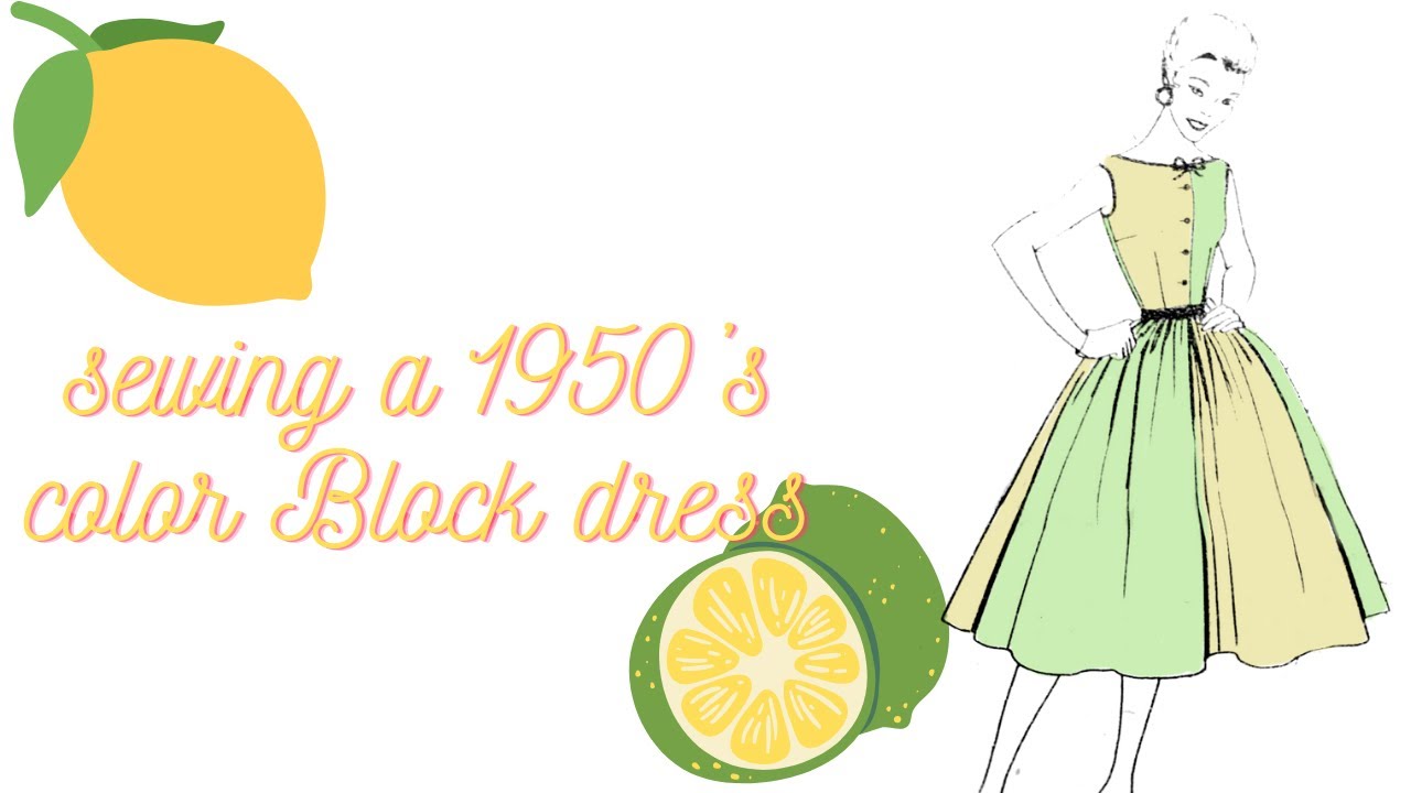 Sewing a Vintage color Block Dress| Behind The Seams