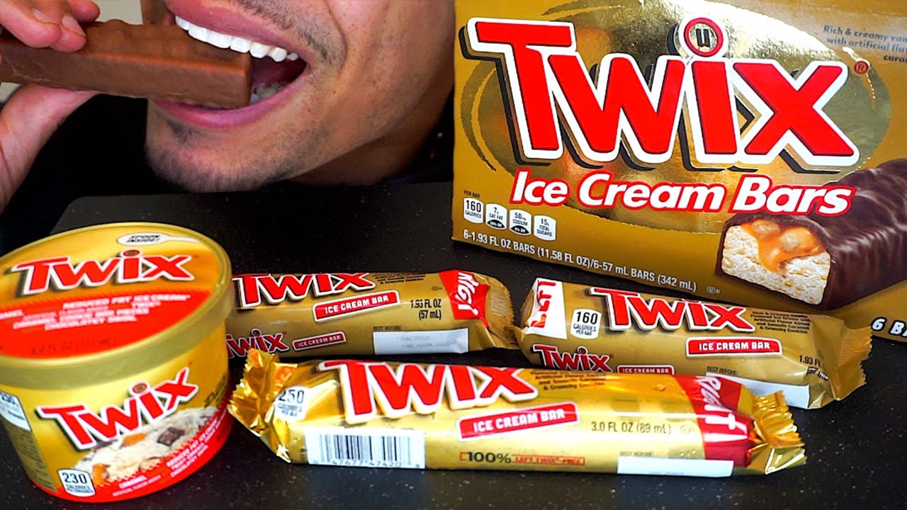 ASMR Мороженое Twix (слева и справа) *Шоколат* Конфеты Jerry ASMR