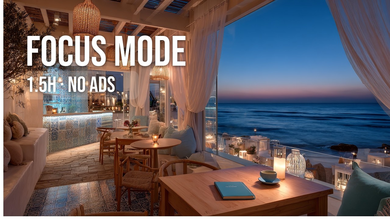 Focus Mode: Ocean Café | 1.5 Hour AI Deep Work Session for Coding