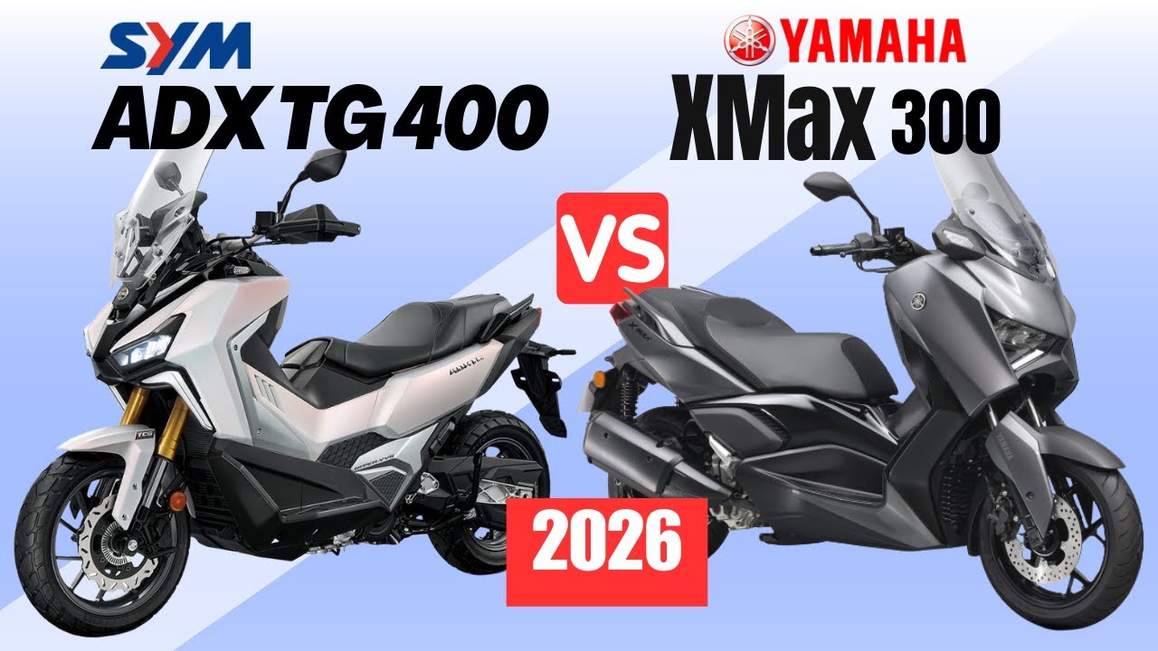 SYM ADX TG 400 vs Yamaha XMAX 300 | Side by Side Comparison | Specs & Price | 2026