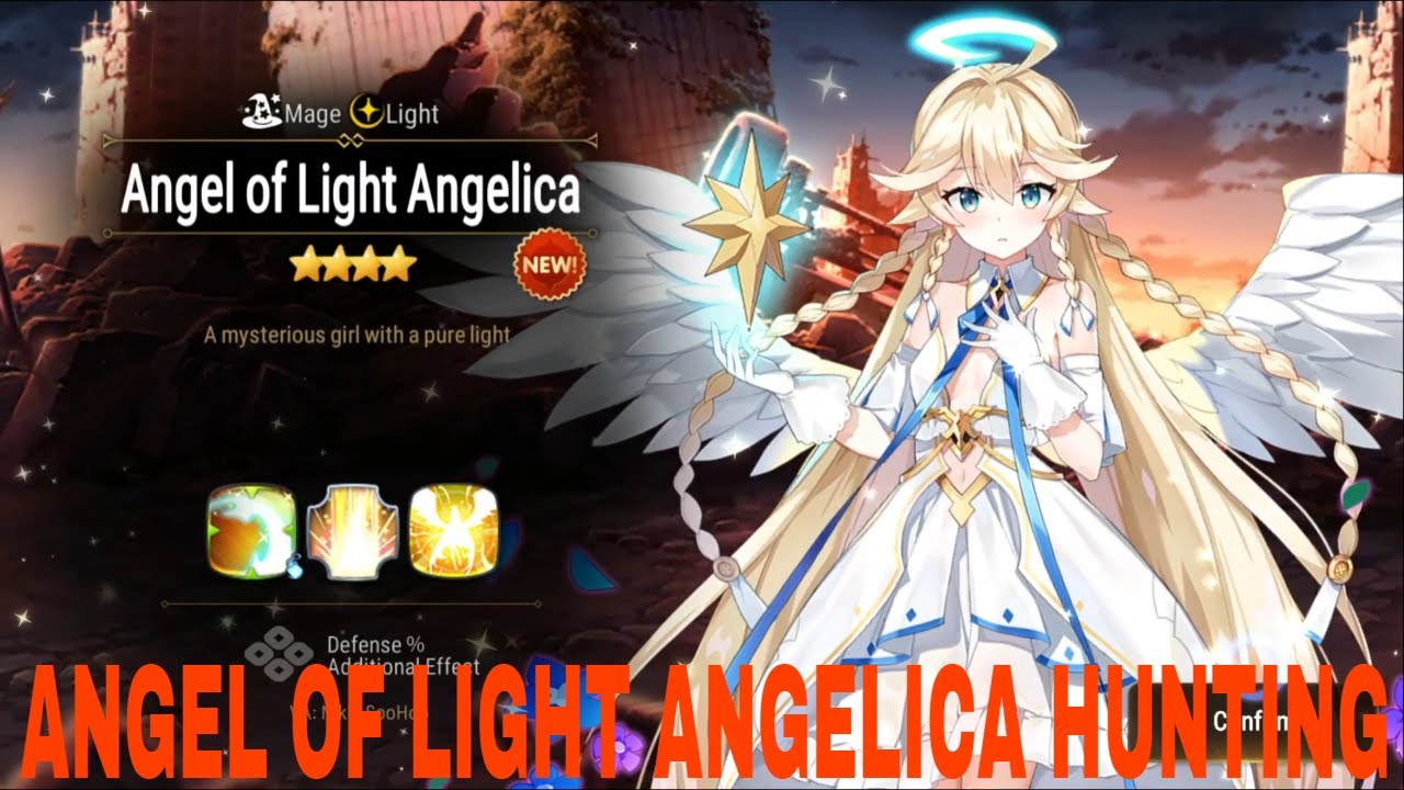 Epic Seven ANGEL OF LIGHT ANGELICA HUNTING 6000 MYSTIC SUMMON