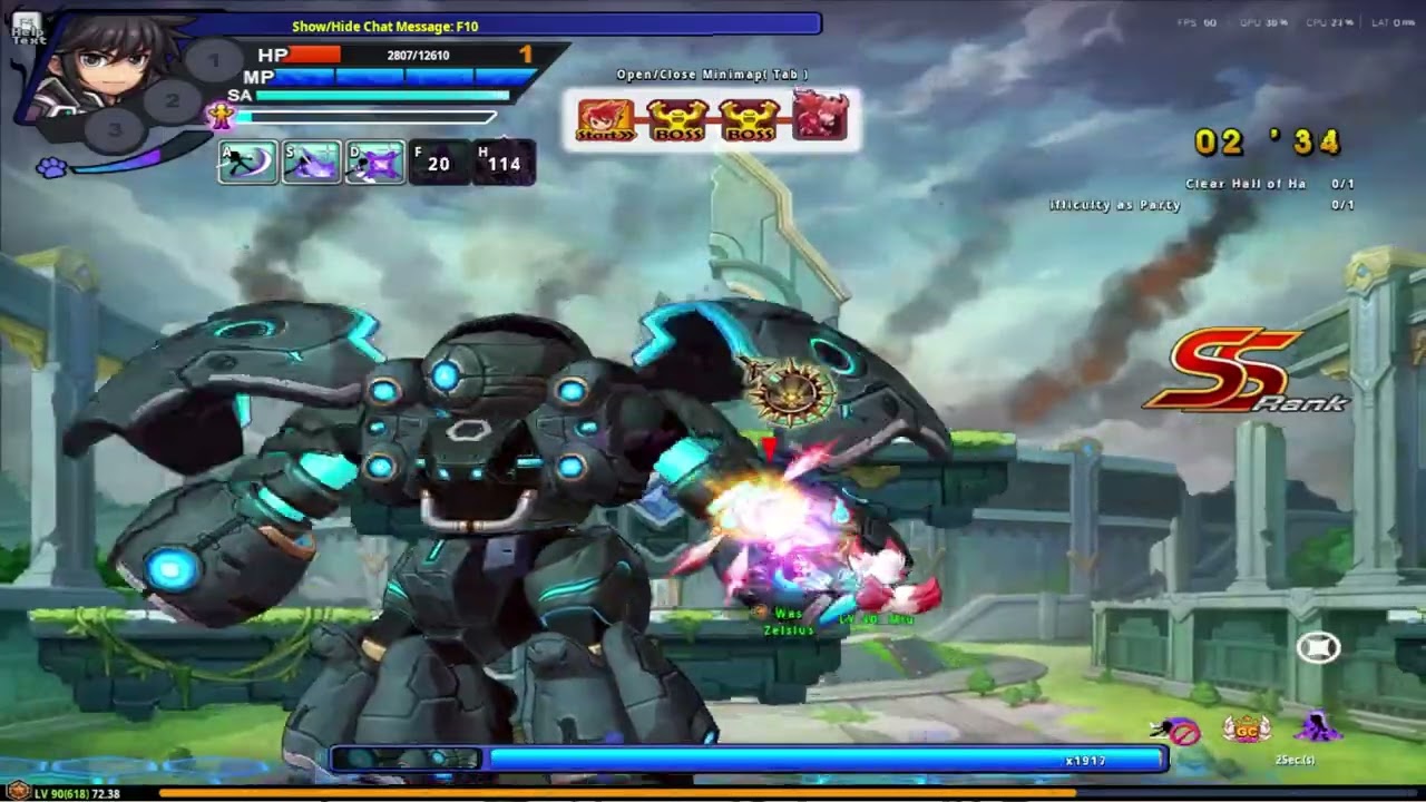 GrandChase Classic Hall of Harmony Master Difficulty