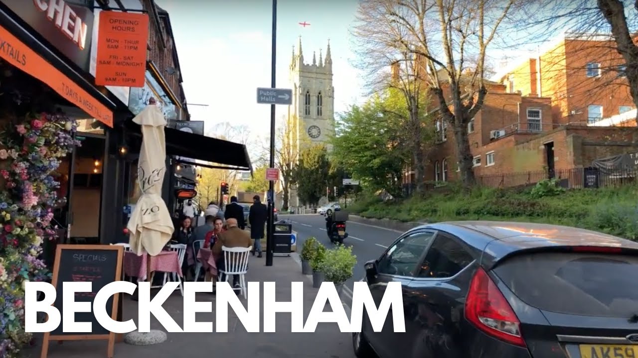 Beckenham High Street, London - 4K Silent Walking Tour