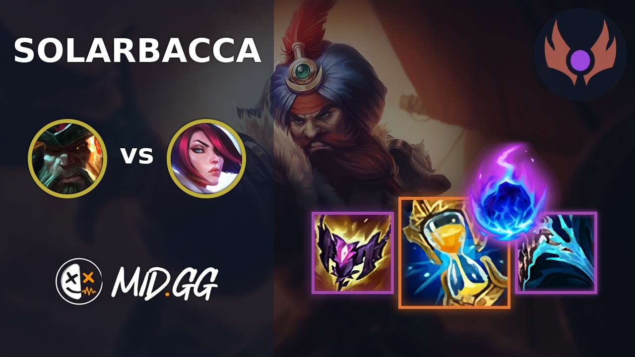 MID.GG: [ solarbacca ] Gangplank TOP vs Fiora | NA MASTER | LOL Season 2026