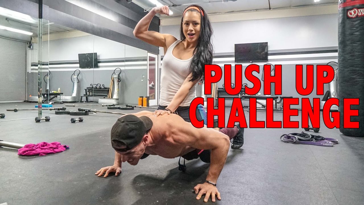 Max Push Ups With My Girlfriend On My Back! | Brendan Meyers