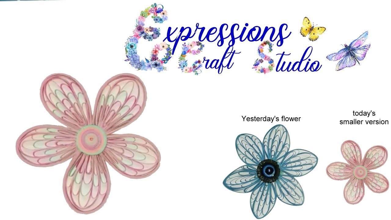 Quilling Flower - Variation of the Multicolour Flower by Azlina Abdul