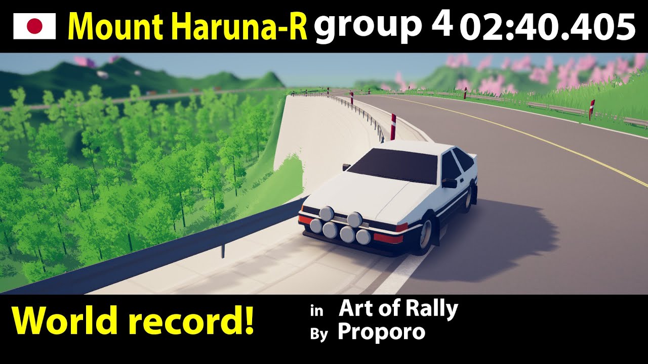Art of Rally world record Mount Haruna - R group 4 02:40.405