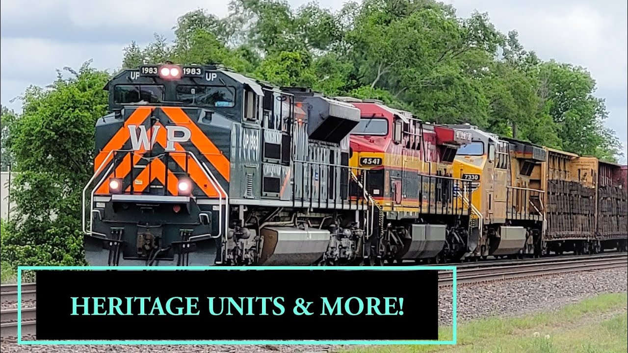 RARE TRAIN COMPILATION! HERITAGE UNITS, SPECIAL INTERESTS, UNIQUE POWER & MORE! BEST OF THE MIDWEST!